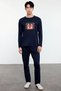 Men's Crew Neck Standard Sleeve Pajama Set Functional Durable Quality Stylish 100% Cotton - 3