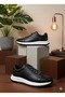 Men's Genuine Leather Casual Shoes Black-Leather