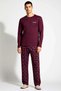 Men's Crew Neck Standard Sleeve Regular Fit Pajama Set Functional Modern 100% Cotton - 3