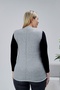 Women's Angora Silvery Wool Knitted Pocketed Mother Knitwear Vest - 3