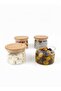 Balsa Wooden Lid Breakfast Bowl, 9*6cm Size Borosilicate Glass Bowl, Used in the Oven and on the Stove - 3