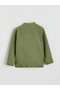 Lcw Kids Khaki College Collar Basic Long Sleeve Boys Zipper Sweatshirt - 4