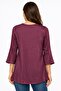 Women’s Elegant Tunic Top with Bow Detail & Layered Front – 3/4 Bell Sleeves, Soft Woven Fabric - 2
