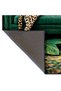 Mosso Green Themed Disco Ball and Cheetah Pattern Woven Base Modern Decorative Carpet Mosso2153 - 3