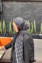 شال رقيق بنمط G ذو ملمس حريري على الوجهين