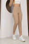 Women's Beige High Waist Jogger Sweatpants - 6