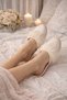 Women's Ecru Furry Soft Soled House Slippers & Slippers & Gifts & Dowry - 2