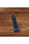 Fiat Keychain with Writing and Logo 1 Piece Synthetic Leather Dark Blue - 2