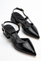 Women's Black Kilasik Heels 3cm Heel Pointed Toe