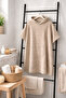 Beige Adult Poncho Beach Towel - 5