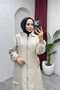 Women's Detachable Hooded Quilted Coat with Side Pockets - 2