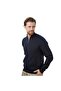 Men's Texture Stitch Mock Neck Long Sleeve Full Zipper Cardigan - 6