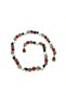 Certified Natural Stone Baby Necklace Labradorite Agate Smoky Quartz Amber Howlite - 38 cm - 4