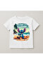 Stitch Beach Printed Premium Crew Neck 100% Cotton Short Sleeve Kids Tshirt - E10002