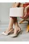 Saten Evening Dress Shoes Bag Combination 8 cm Heel Height - 3