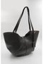 Women's Faux Leather Shoulder Bag with 3 Compartments, Large Size, Stylish Design Khaki Shoulder Bag - 6