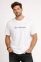 Live in the Moment Text Printed Cotton Relaxed Fit Round Neck Unisex T-Shirt