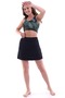 Women's Shorts with Skirt Badi Bikini Set with Attached Chest Pad Sewn into the Badi Underwear Available