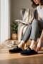 2235 Inner and Outer Genuine Suede Leather Full Orthopedic Top Quality Home, Office, Guest, Groom and Bride Dowry Slippers - 5