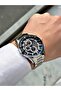 Functional Silver-Navy Color Steel Band Steel Case Men's Wristwatch 1336.03Mr - 3