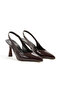 Pointed Toe Open Back (9 cm) Thin Painted Heel Women's Classic High-Heeled Shoe - 4