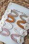 Girl's Buckle Knitting Thread Handmade 8-Piece Colorful Daisy Snap Buckle Set