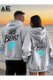 Double Matching Set 1 Men's Model Valentine's Day Printed Relaxed Fit T-shirt