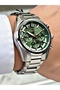 Functional Silver-Green Color 10 Atm Water Resistance Steel Case Men's Wristwatch 2554Mr - 2