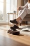2235 Inner and Outer Genuine Suede Leather Full Orthopedic Top Quality Home, Office, Guest, Groom and Bride Dowry Slippers - 5