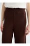 Lcw Comfort Brown Elastic Waist Women's Knitwear Trousers W5Fg44Z8 - 3