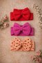 3-Piece Baby Girl Stylish Hair Band with Bow/Baby Girl Bandana/Baby Girl Hair Band/0-12 Months Hair Band - 6