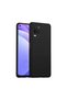 Oppo A54 Compatible Black Velvet Phone Case with Inside Velvet