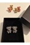 Plush Teddy Bear Figure Earrings_Cute Teddy Bear Design/Lightweight & Daily Use - 2