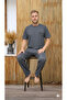 Summer Cotton Single Jersey (Single Jersey) Men's Pajama Set