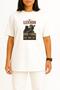 Oversized John Lennon One to One Chest Printed Unisex T-Shirt - 2
