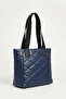 Women's Quilted Shoulder Bag - Hand and Shoulder Bag Width 37 cm Length 30 cm Depth 9 cm - 6