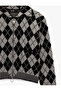 Long Sleeve Zippered Diamond Pattern Knitwear Cardigan - 5
