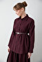 Poplin Suit with Belted Skirt 32-2603 - 5