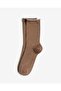 Women's Roll Top Elasticless Bamboo Socks Mink - 4