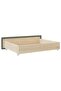 Bed Drawers 2 pcs Light Grey Engineered Wood and Velvet - 5