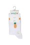 Women's Pineapple Patterned Corded Fabric Socks White - 2