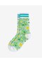 Women's Japanese Korean Style Transparent Socks Daisy Pattern - 3