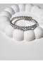 Clamp Bracelet Flexible Thin Waterway Bracelet Silver 21cm - 2