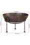 Fire Pit 55x55x38 cm Iron - 7