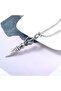 Silver 1pc Men Rock Punk Tibetan Buddhist Protection Necklaces Vajra Dagger Amulet Pendant - 4
