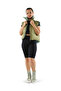 Women Olive green/sage green reversible vest down jacket - 2