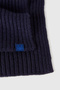 Yellow Men's Ek_Wool and Viscose Blend Ribbed Knit Scarf with Logo Label Model Code: (126Wgu00566U) - 3