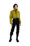 Women Dark Olive Cropped Detachable Turtleneck Puffer Jacket - 4