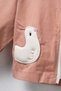 Rocha Baby Salmon Duck Figured Hooded 3-Piece Set - Cotton with Striped Trousers Transitional Set - 5