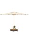 Parasol Base Cover Black 70x70x25 cm Poly Rattan and Acacia - 2